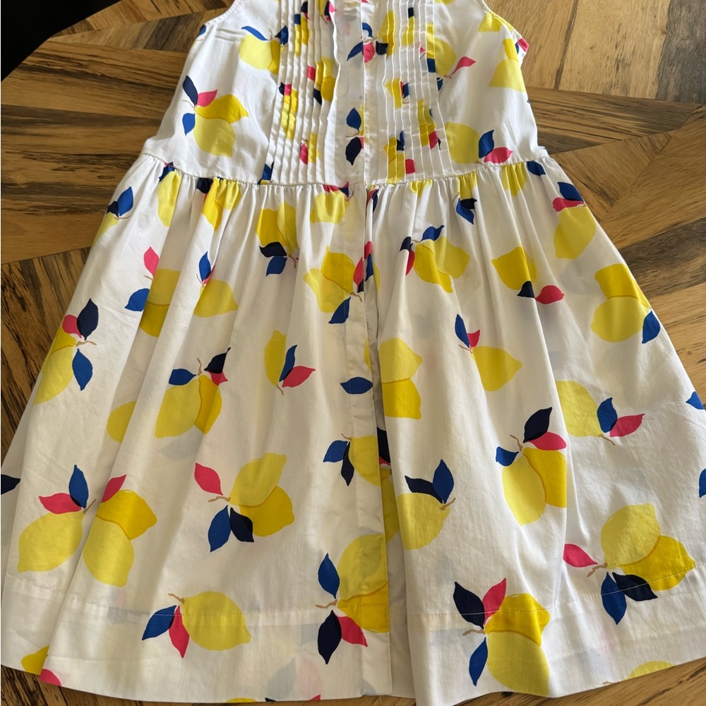 Kate spade cotton sleeveless lemon zest tuxedo shirt dress sleeveless - Picture 3 of 10